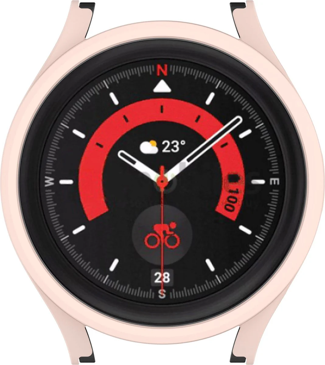 Bumper voor Galaxy Watch 5 Pro (45 mm) - Lichtroze - Afbeelding 4