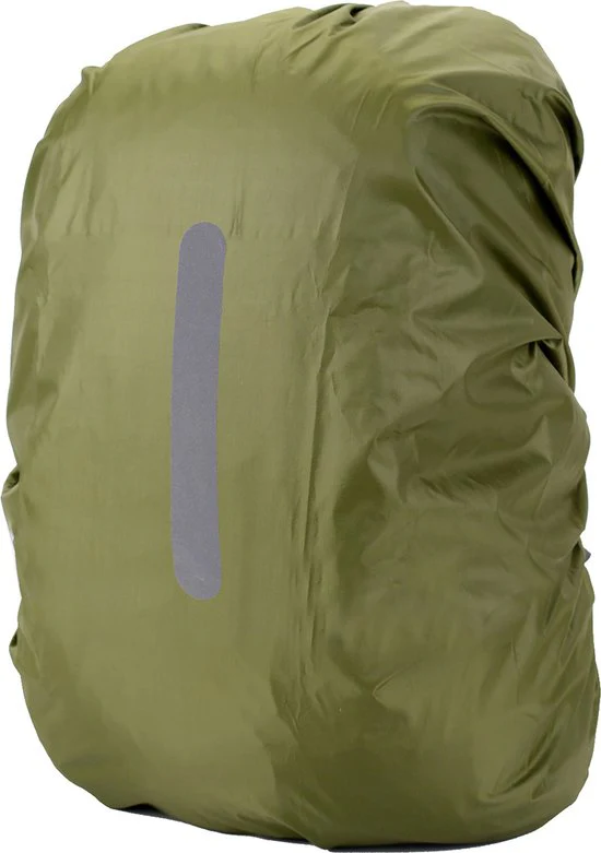 YONO Regenhoes Rugzak Waterdicht - Backpack Hoes - Reflecterend - 60 tot 70 Liter - Groen - XL - Afbeelding 2