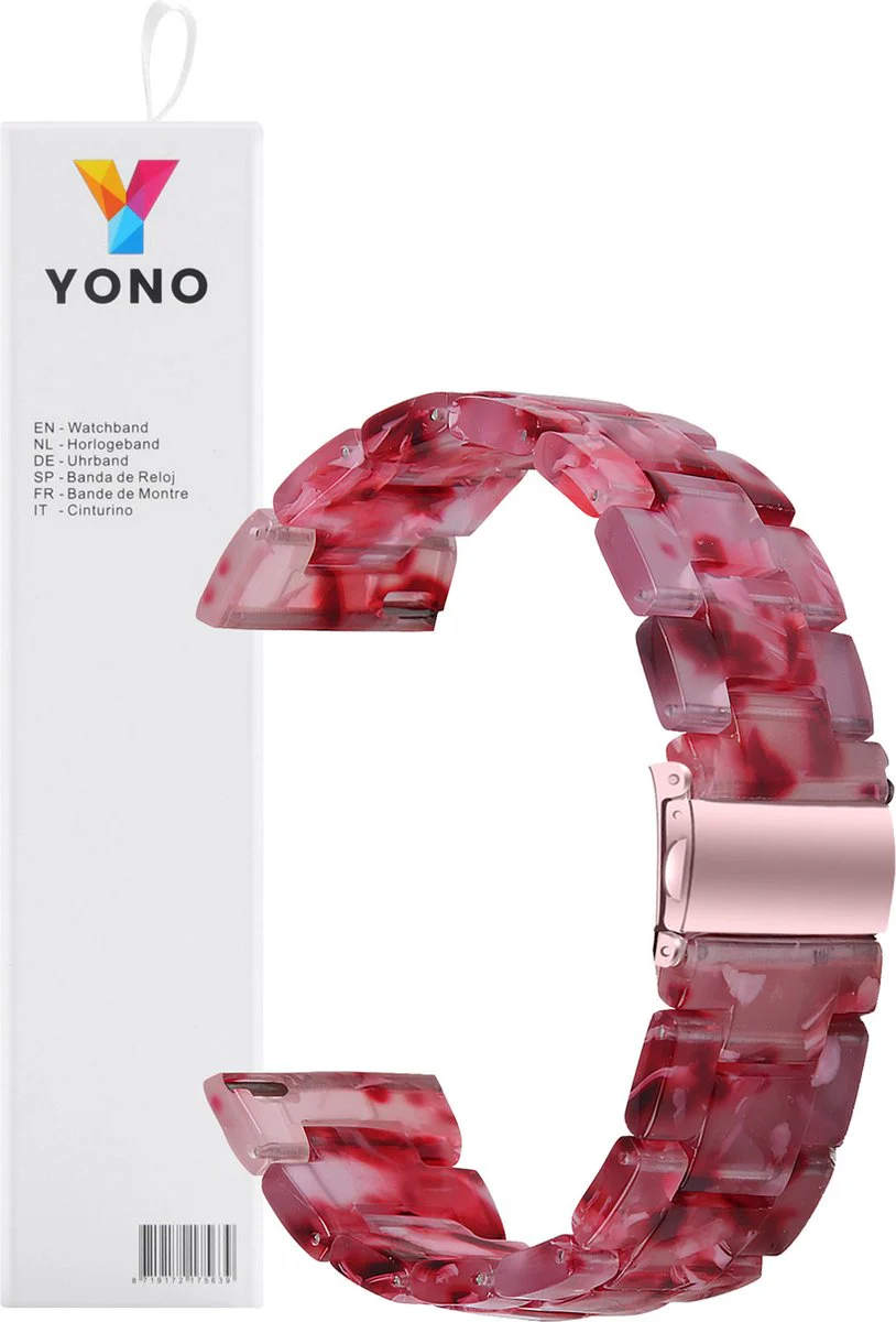 Resin Schakel Bandje 20mm - Rose - Afbeelding 7