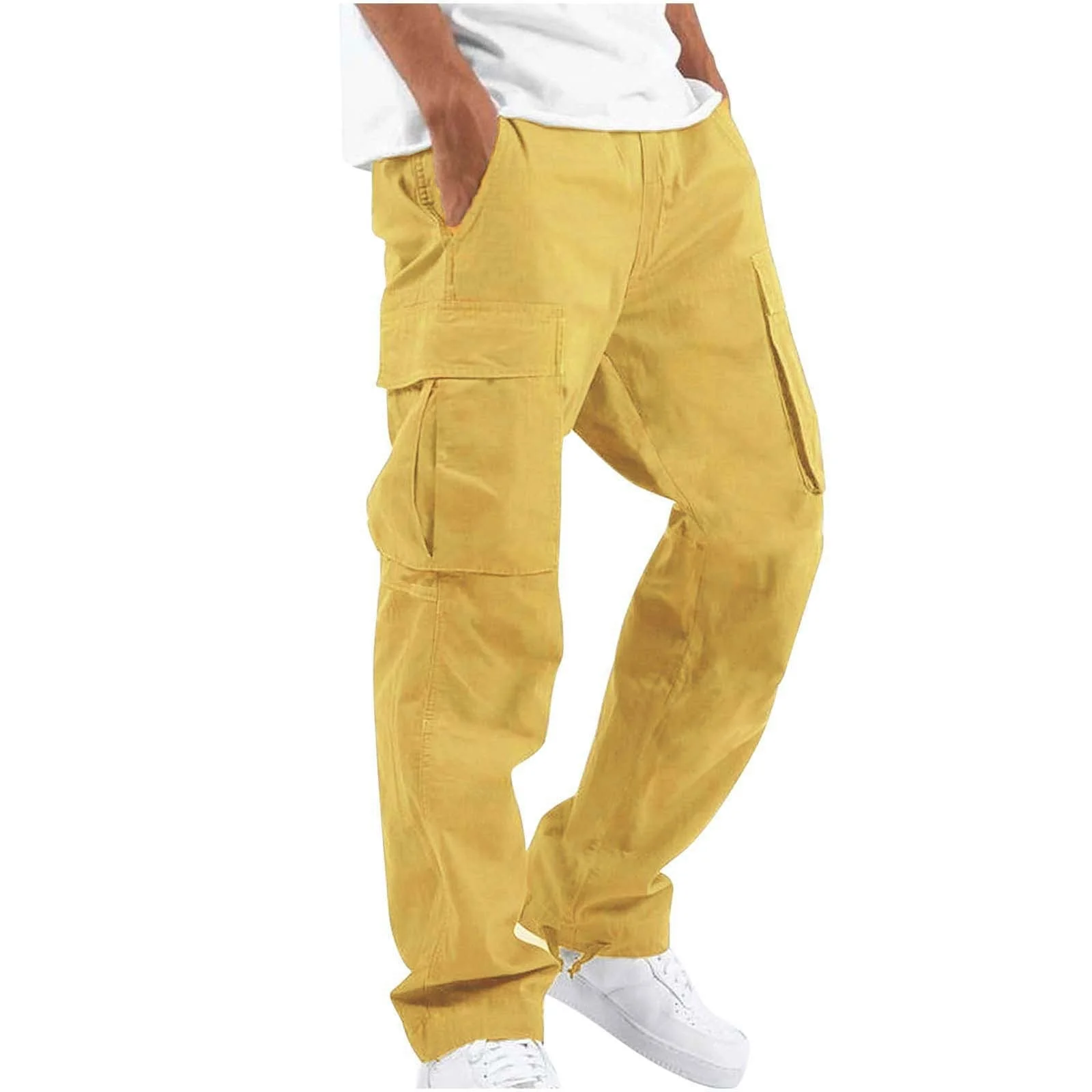 Cargobroek Heren | Cargo Broek | Elastische Tailleband & Ruime Zakken - Afbeelding 8
