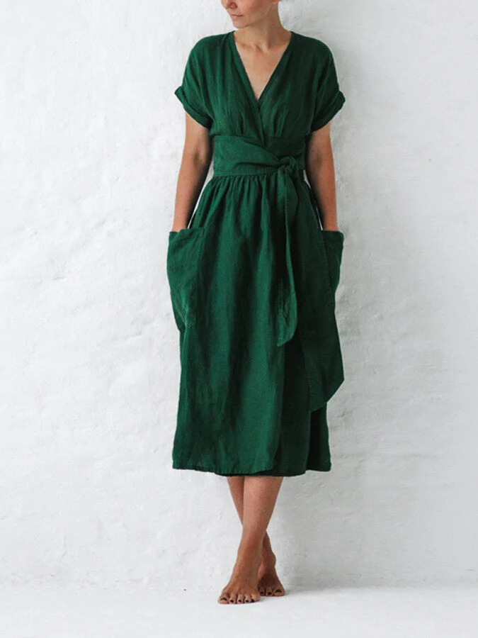 Dames Midi zomerjurk met kant - Chicky - Afbeelding 2