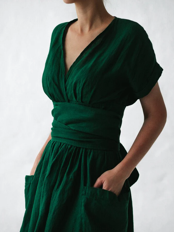 Dames Midi zomerjurk met kant - Chicky - Afbeelding 6