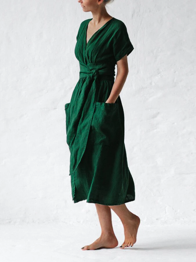 Dames Midi zomerjurk met kant - Chicky - Afbeelding 7