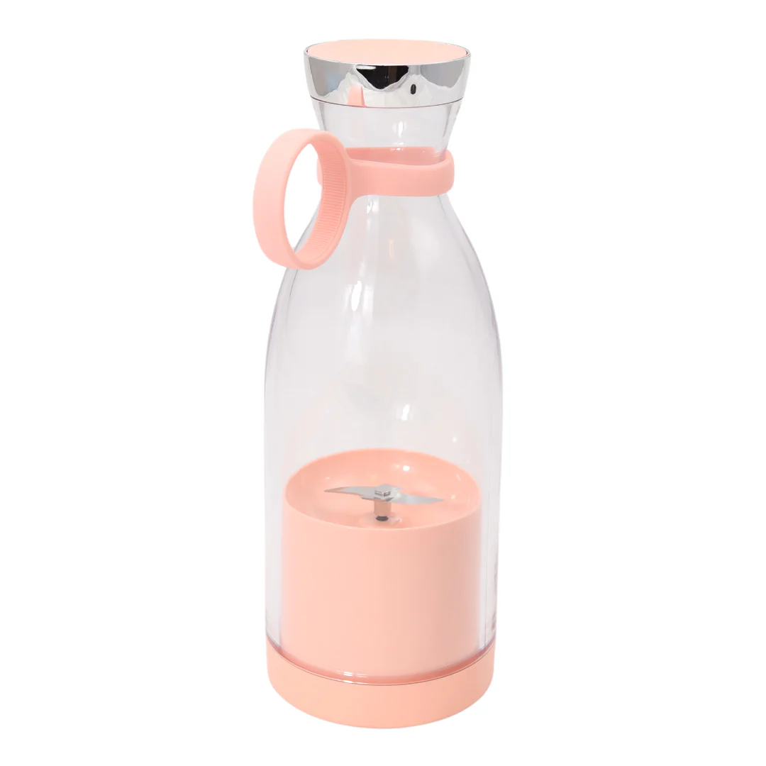 Roze Draadloze Blender To Go - 400 ml - Draagbare mini blender roze - Afbeelding 4