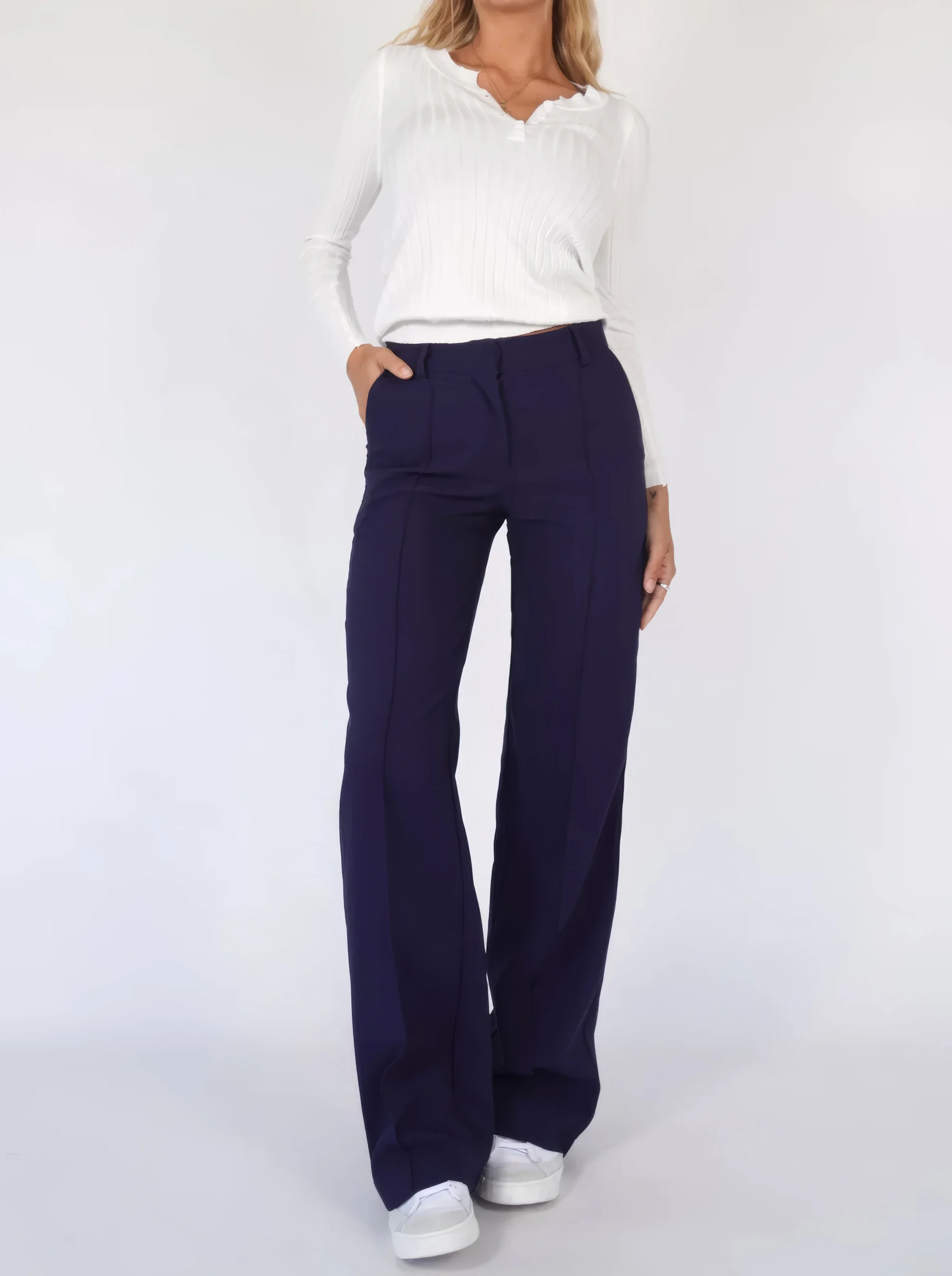 High waist pantalon dames | Rechte pijpen & flatterend silhouet - Afbeelding 6