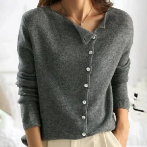Truien Dames | Trui | Knopenrij & Elegante Pasvorm