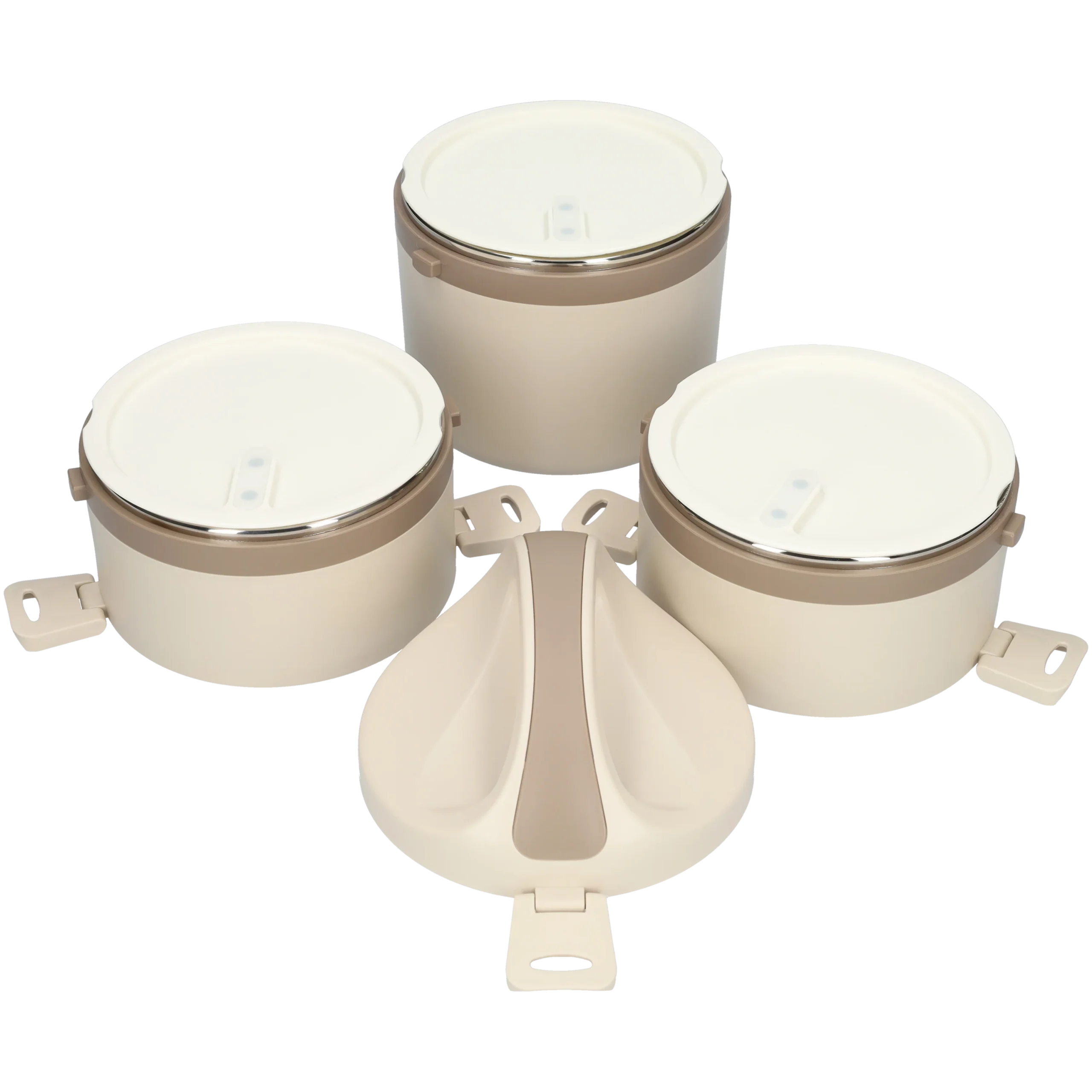 Lunchbox - Japanse bentobox - 2,4 L - Crème - Afbeelding 5