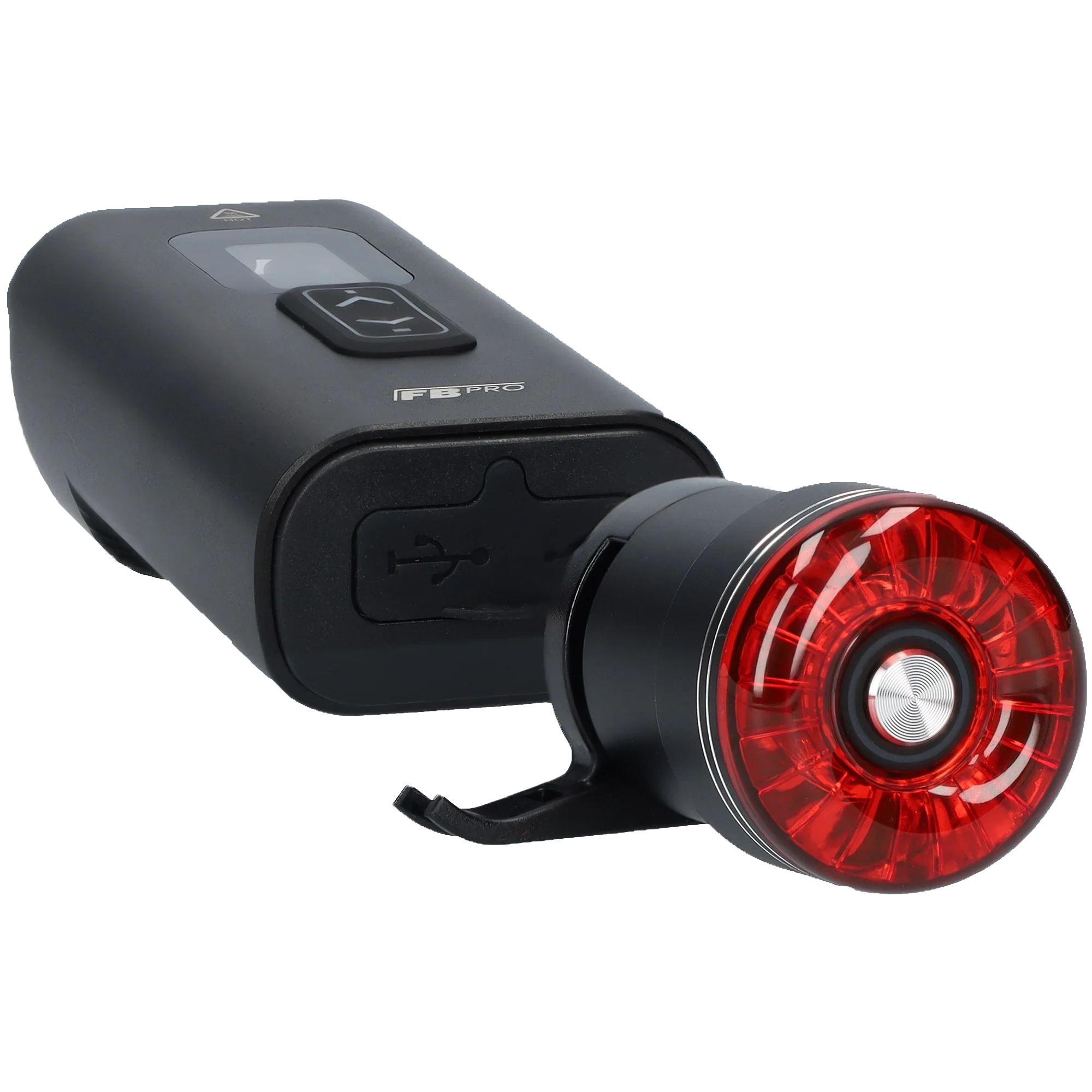 Fietslamp LED met achterlicht - Voor- en achterlamp met verschillende standen - Zwart - Afbeelding 8